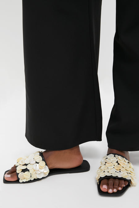 Black Waverly Sandals