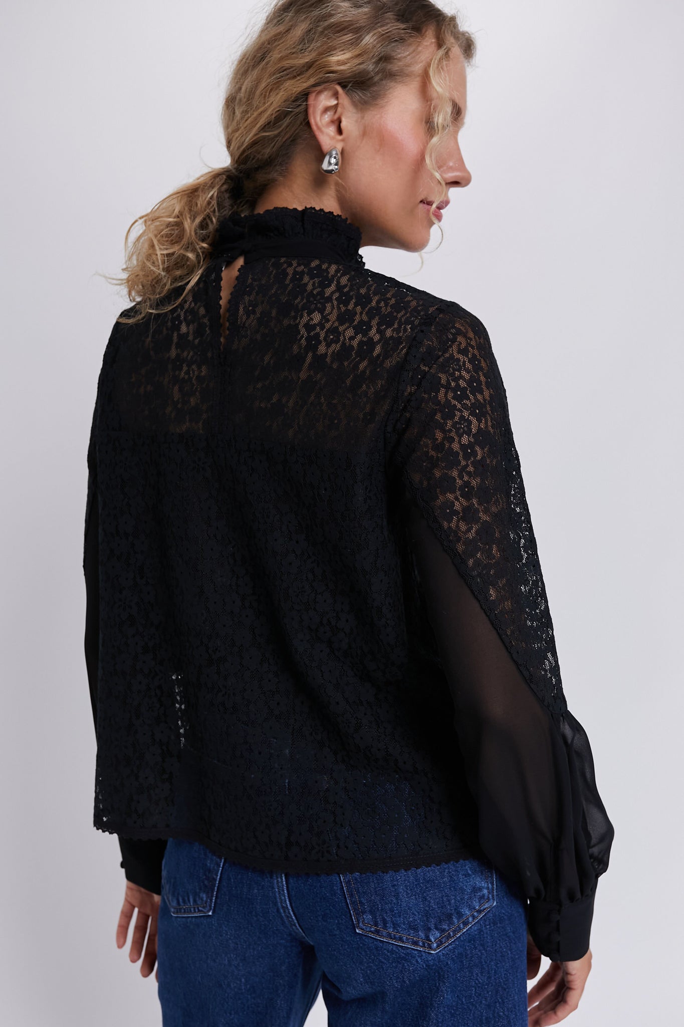 Black Lace Rosalee Blouse