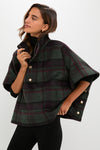 Forest Plaid Wool Winthrop Poncho