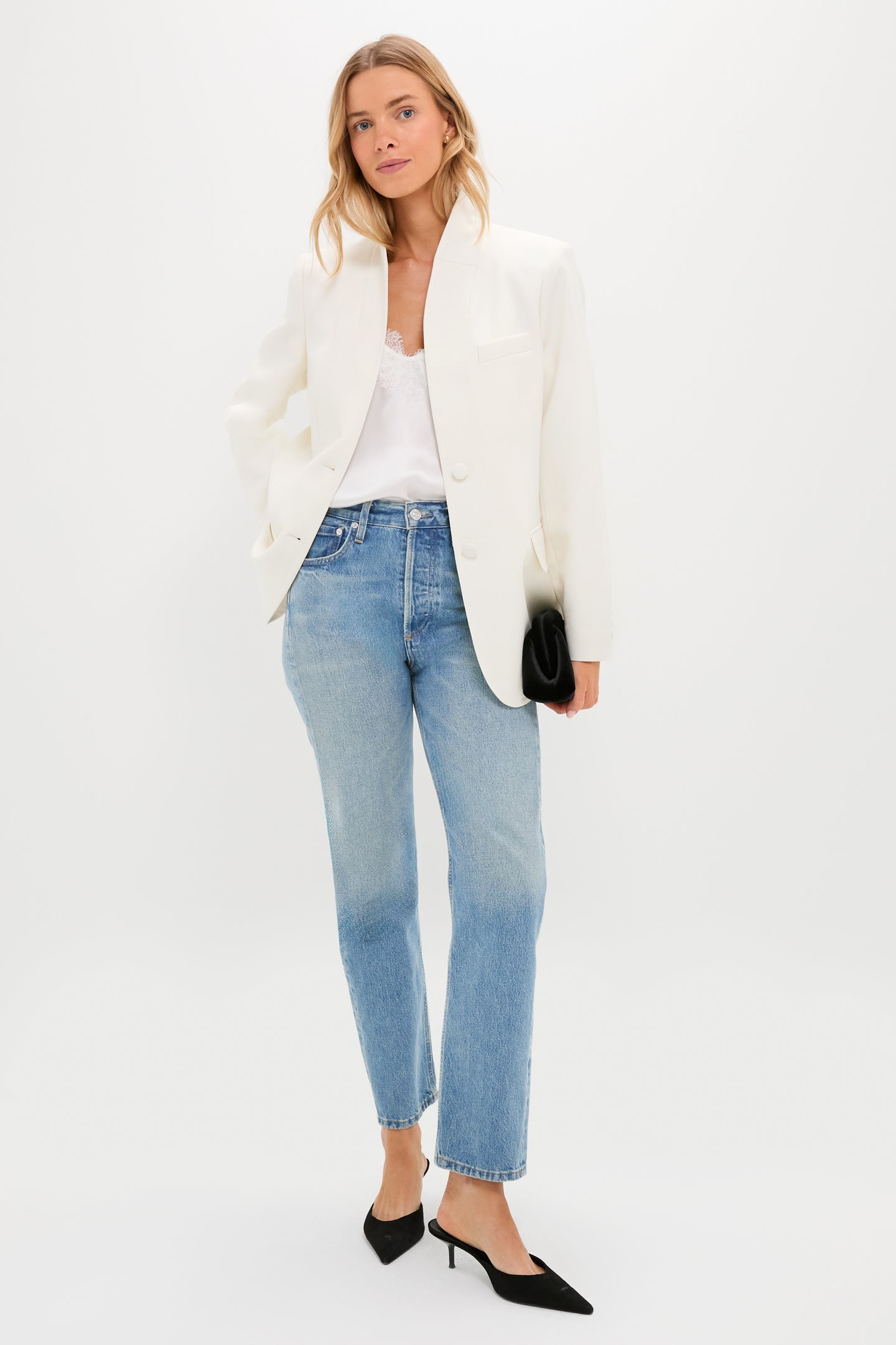 Cream Wool Warner Blazer | Tuckernuck