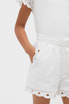 White Eyelet Shorts