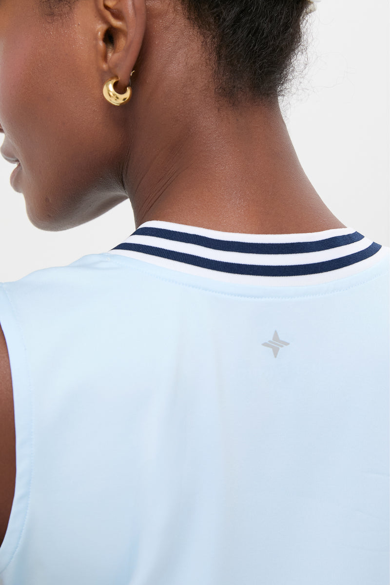 Light Blue Performance Jersey Suzanne Tennis Dress