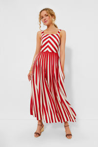 Rouge Stripe Laina Dress