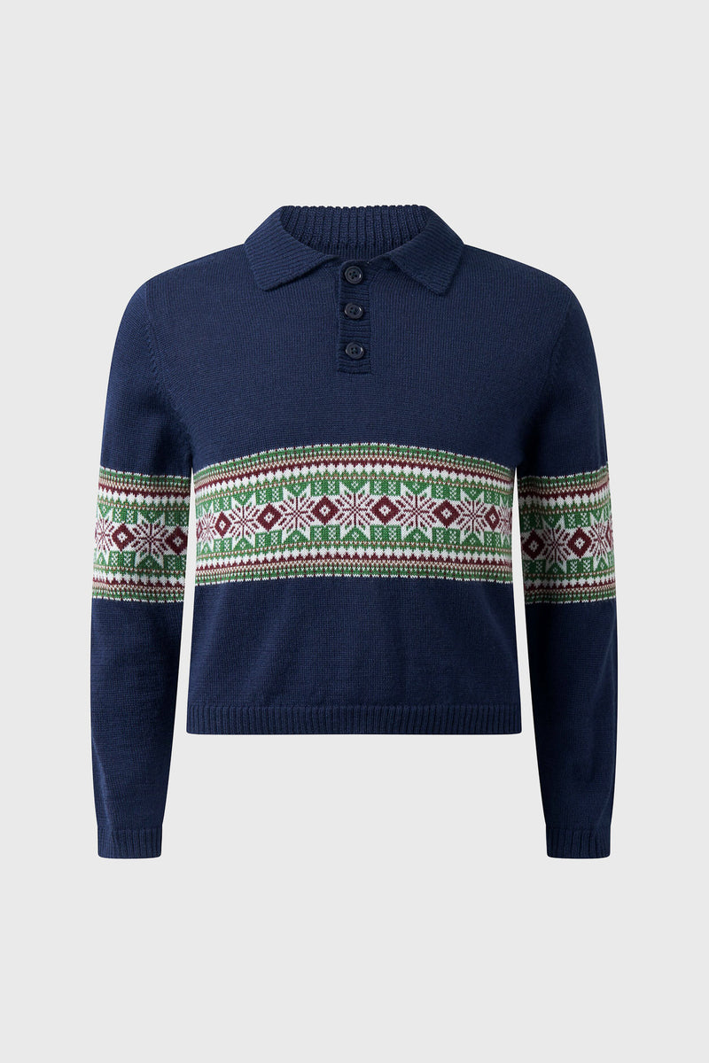 Fairisle Collar Sweater