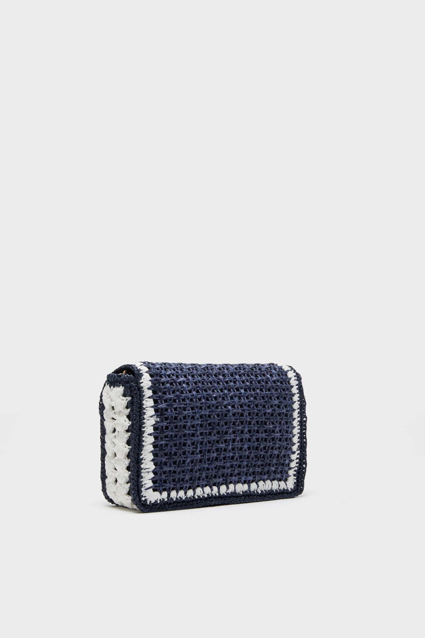 Navy Woven Crossbody