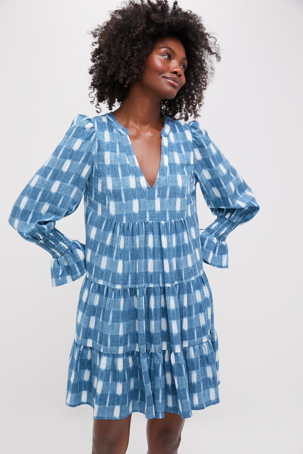 Blue Ikat Kenzo Dress