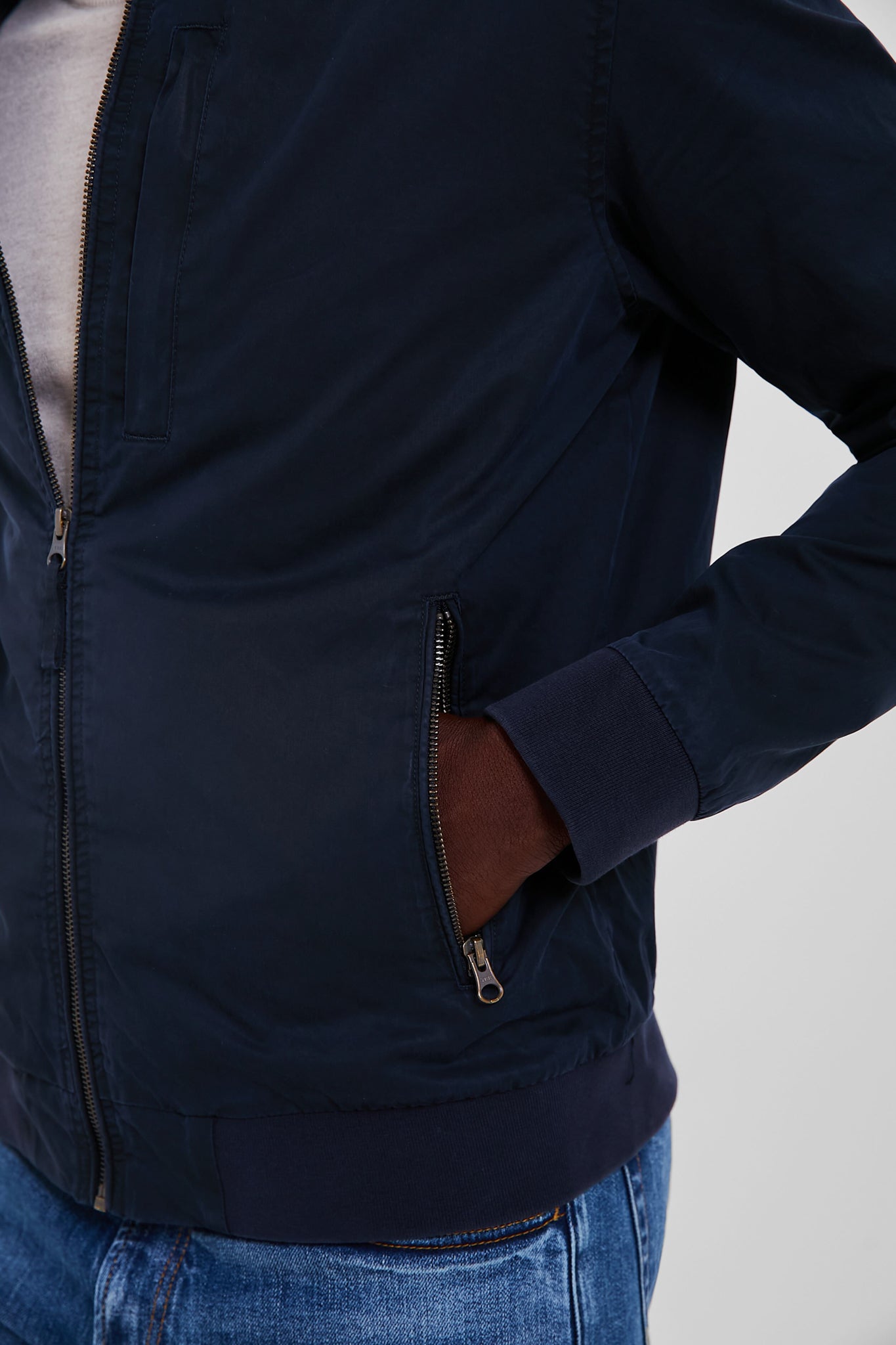 Blue Black Dry Wax Bomber