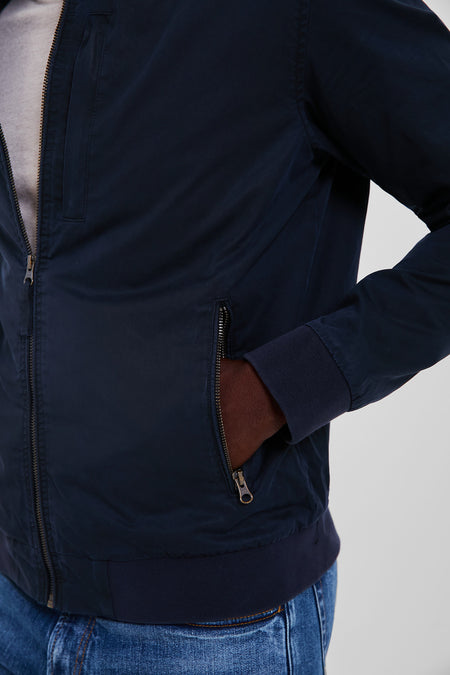 Blue Black Dry Wax Bomber