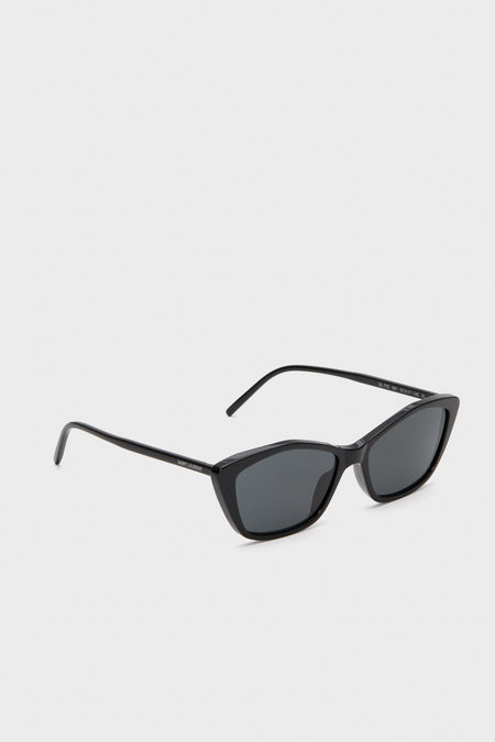 Black SL Logo Cat Eye Sunglasses