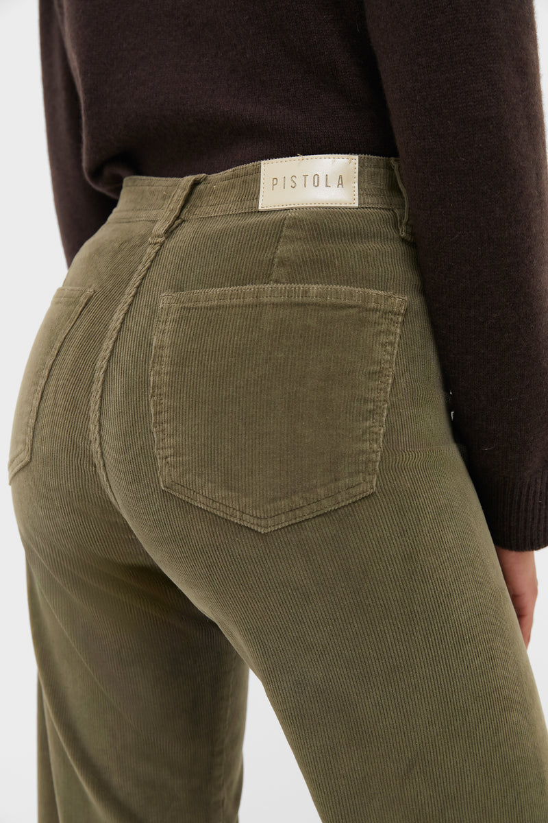 Sequoia Penny Crop High Rise Wide Leg