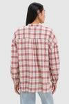 Pink and White Plaid Juliette Button Down