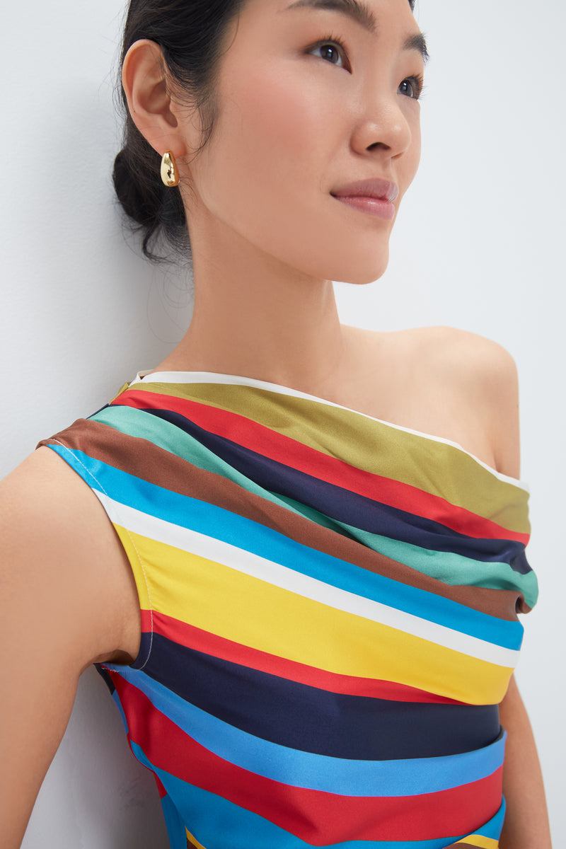 Market Stripe Phare Silk Dress