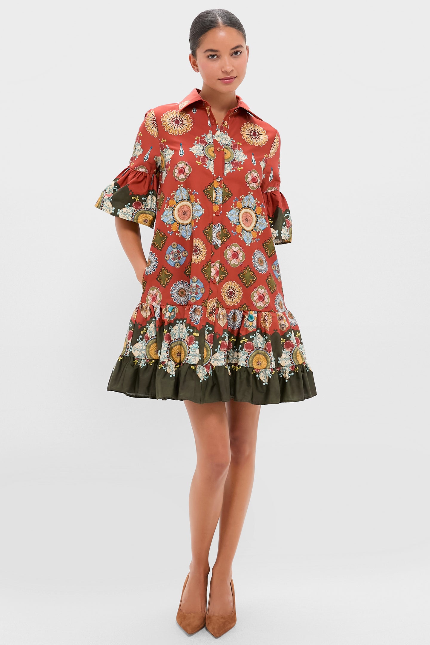 Nucleus Rust Placee Choux Dress | La DoubleJ