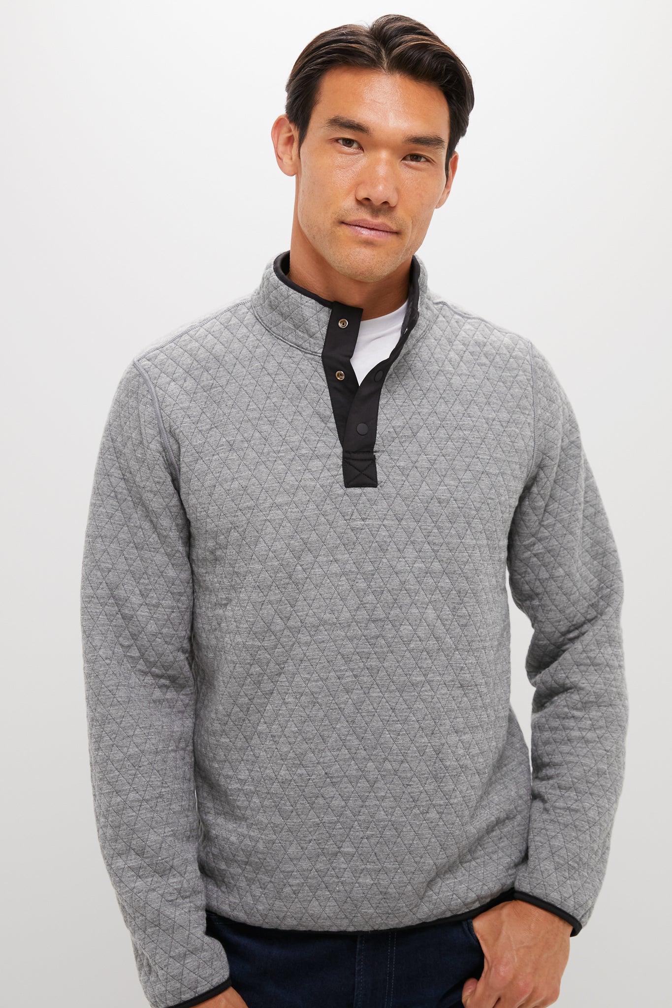 Charcoal Heather Gray Corbet Reversible Pullover
