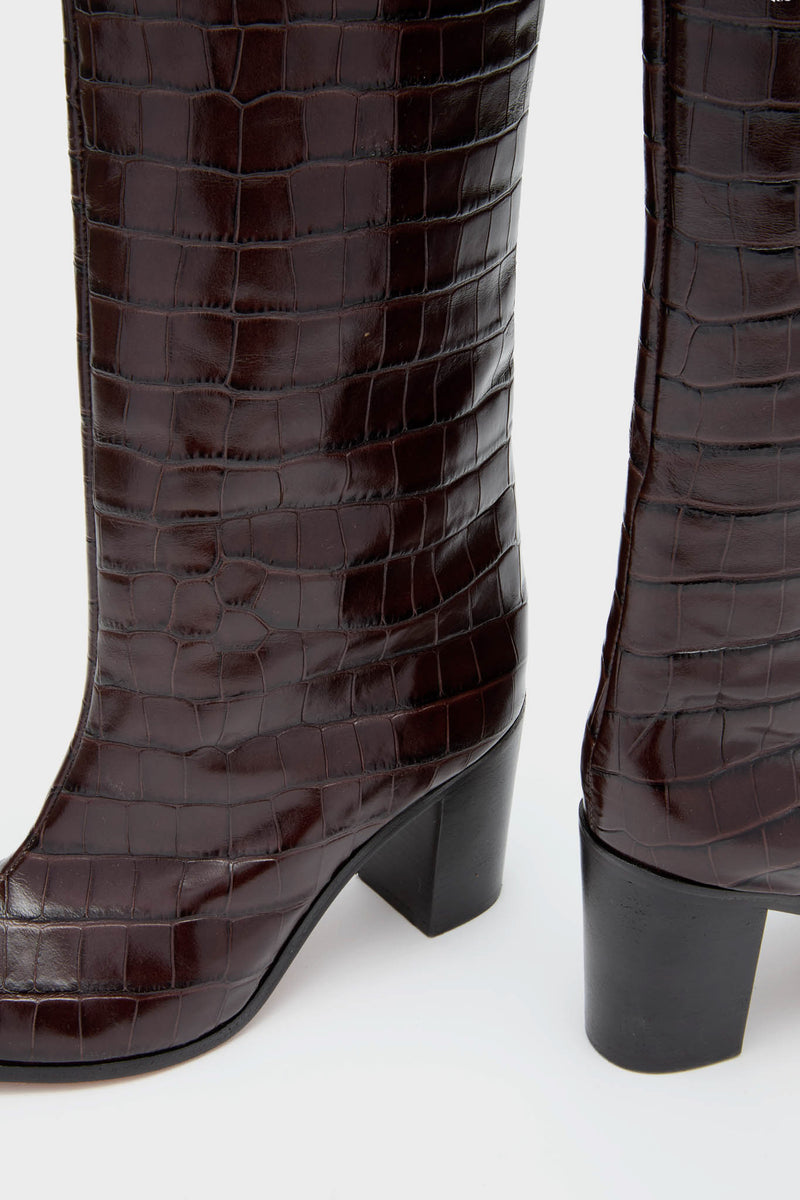 Dark Chocolate Maryana Block Heels