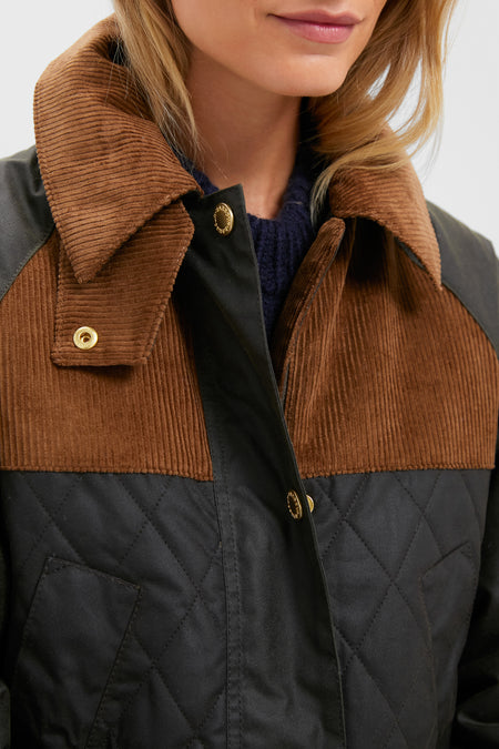 Archive Olive and Beech Imelda Wax Jacket