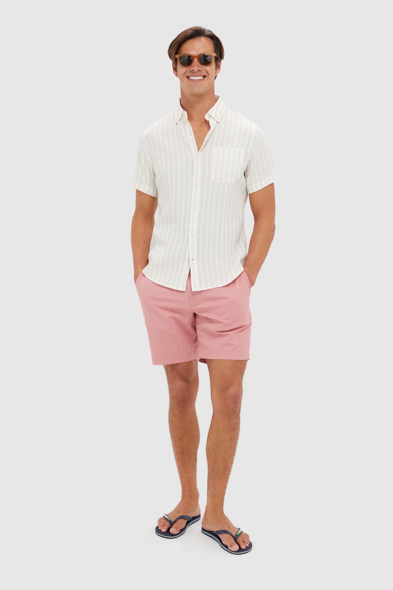 Khaki Stripe Costa Shirt