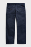 Boys Navy Slim Fit Cotton Chino Pant
