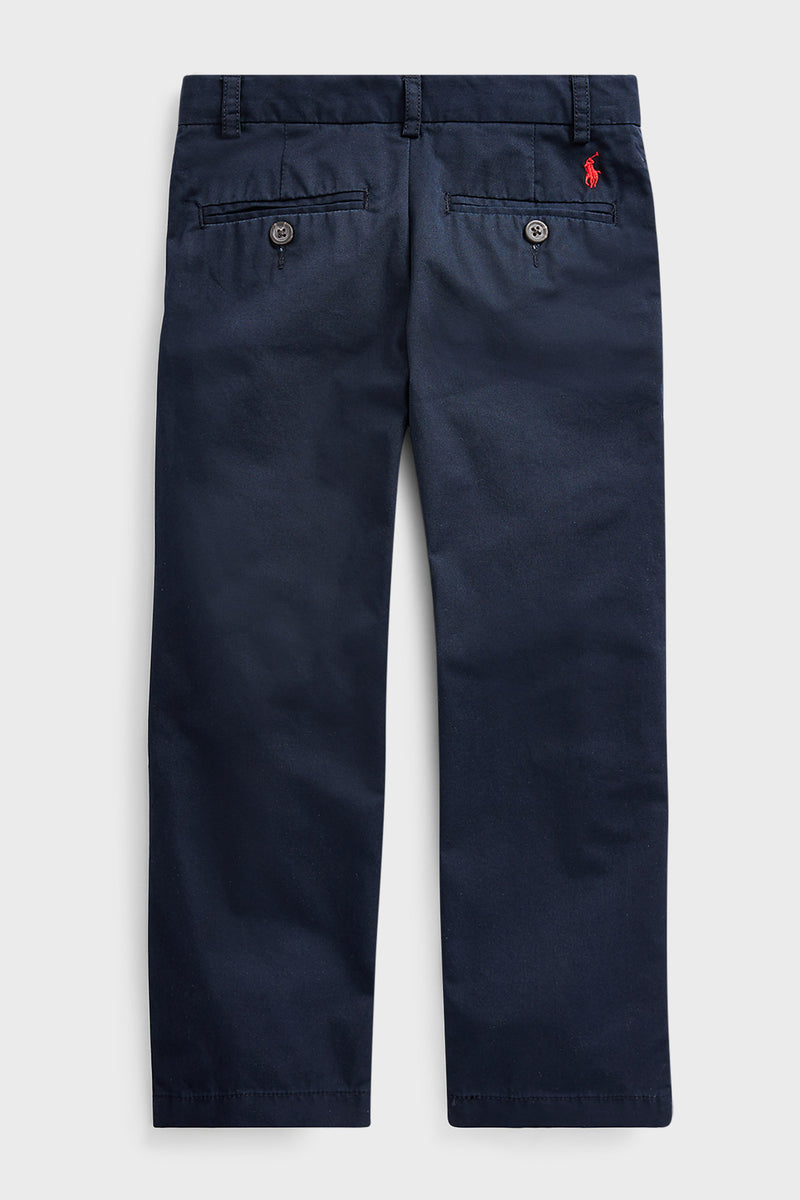 Boys Navy Slim Fit Cotton Chino Pant