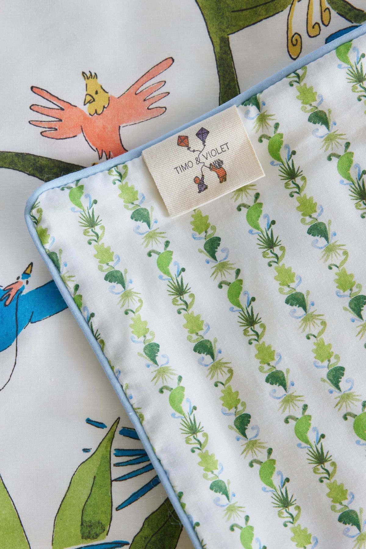 Tropical Placement Reversible Crib Quilt