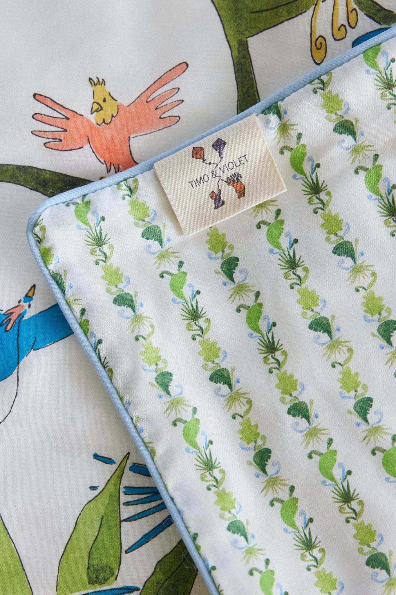 Tropical Placement Reversible Crib Quilt