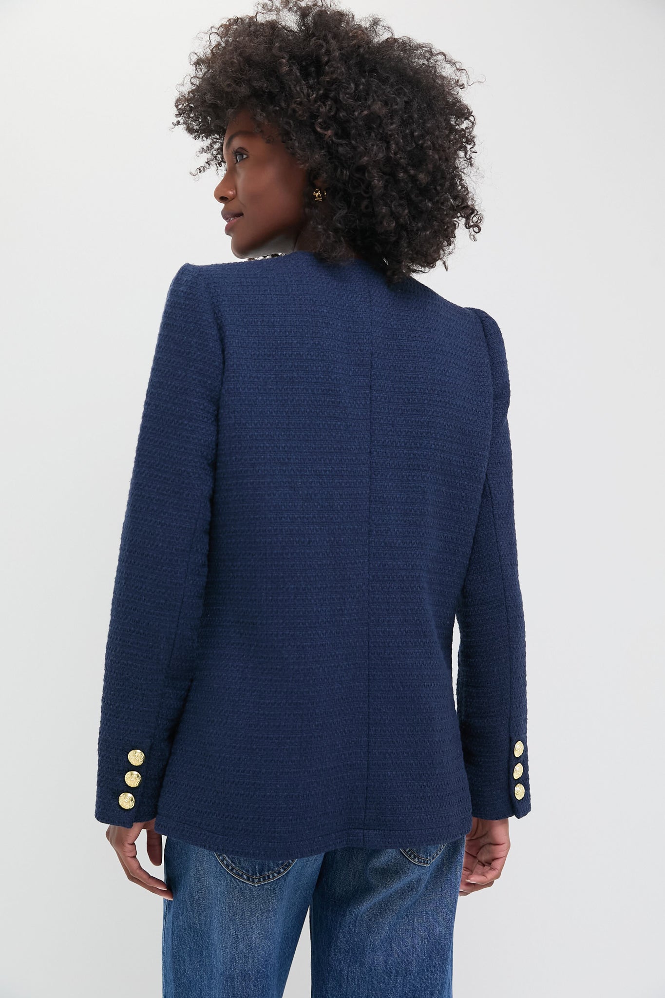 Navy Tweed Jennings Jacket