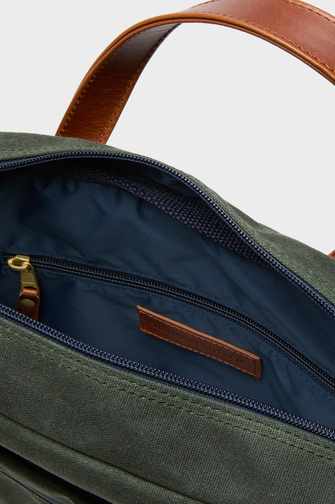 Hunter Green Waxed Canvas Laptop Bag