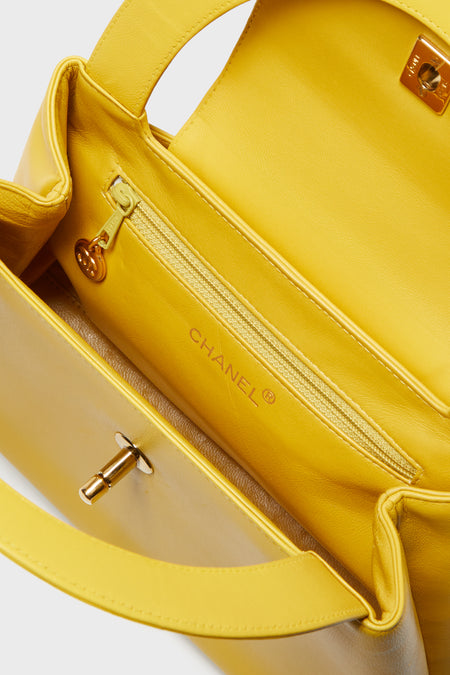 CHANEL Yellow Kelly Bag