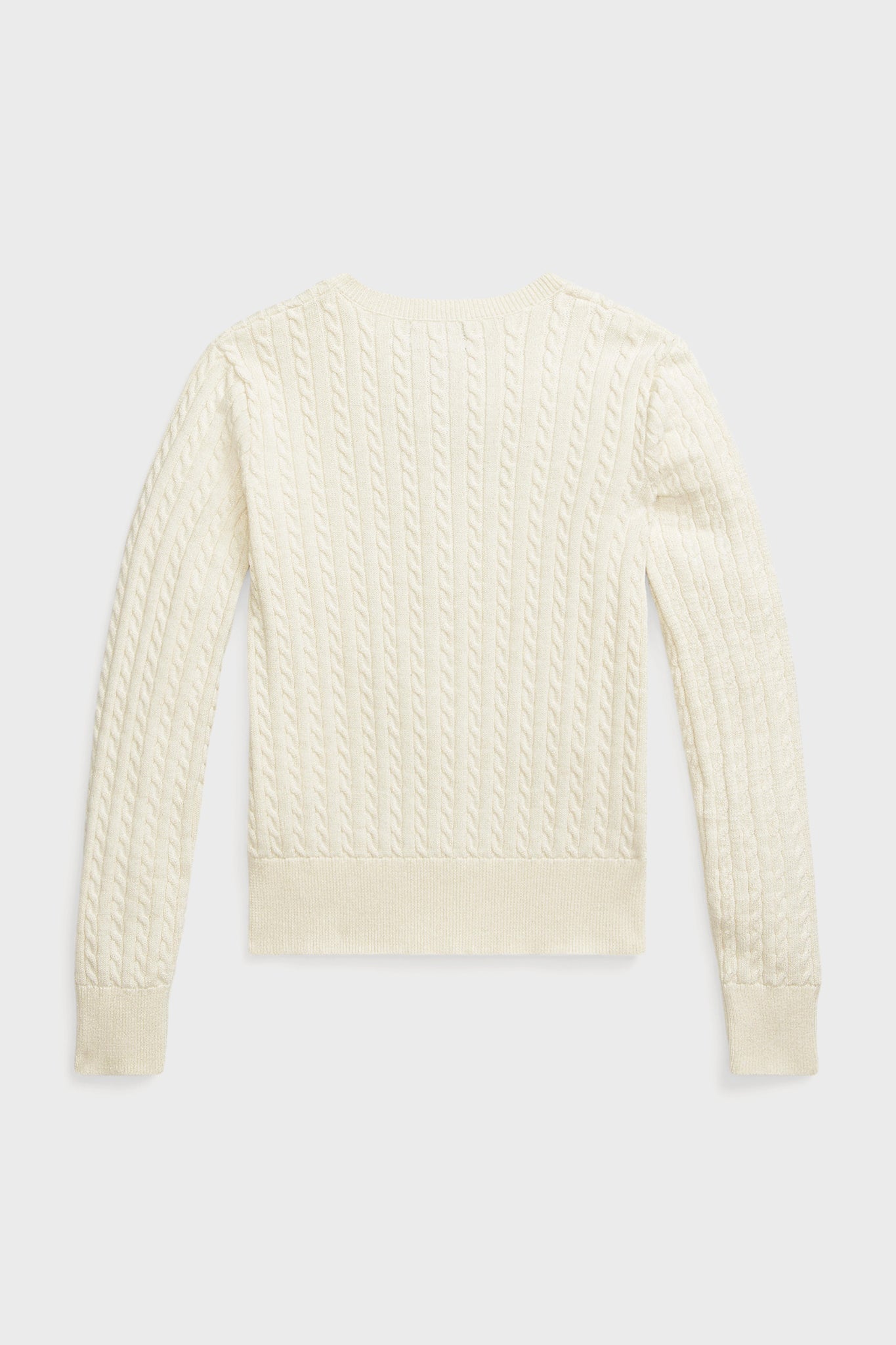 Girls Long-Sleeve Cotton Cable Knit Lurex Cardigan