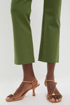 Olive Green Ponte Ashford Pants