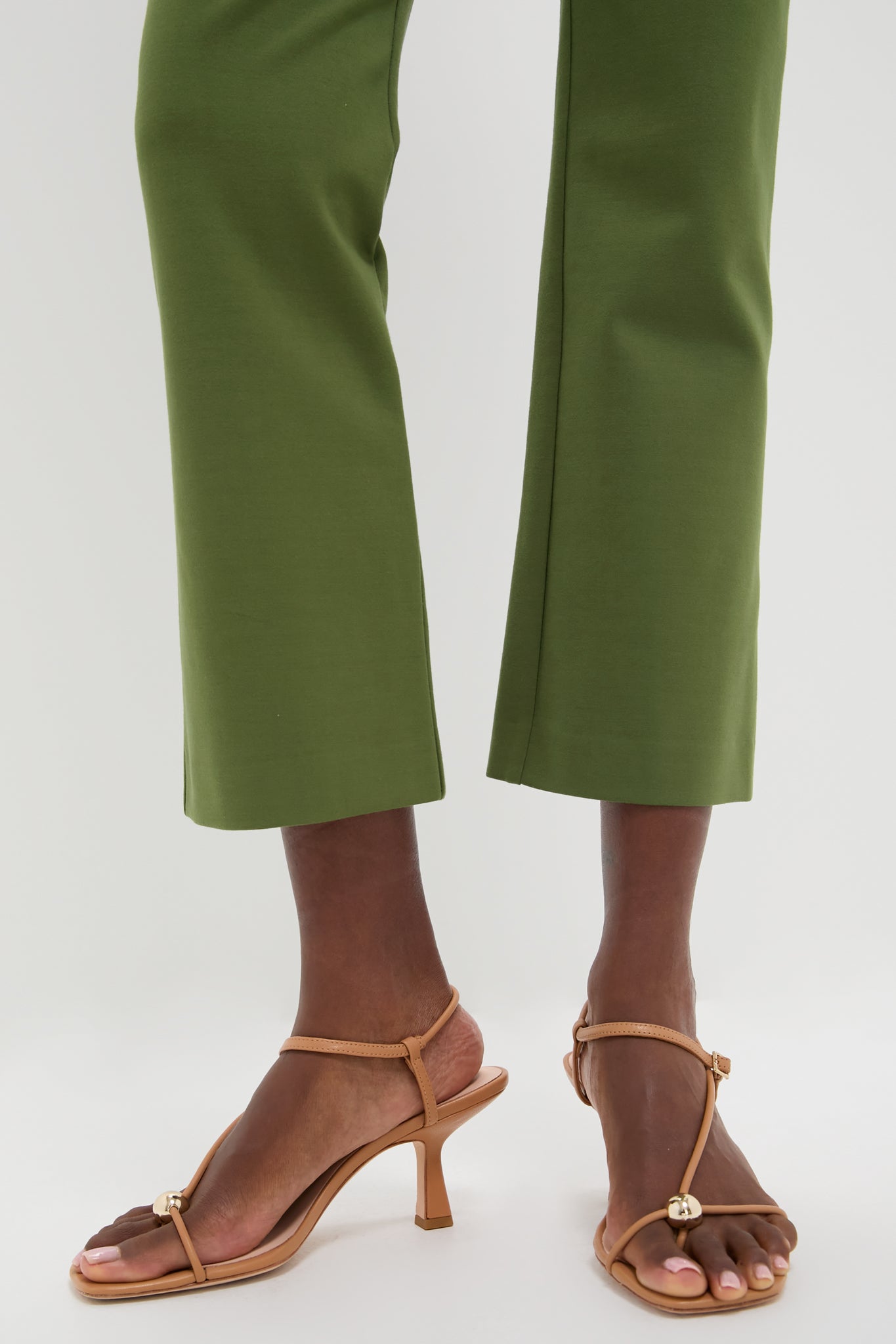 Olive Green Ponte Ashford Pants