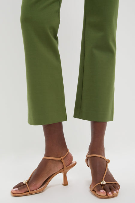 Olive Green Ponte Ashford Pants