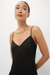 Polo Black Paneled Satin Dress
