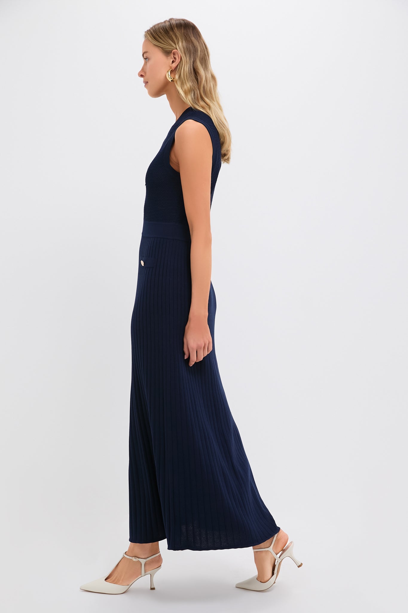 Navy Knit Ruby Dress Pomander Place Navy / XS Navy Knit Ruby Dress Pomander Place Navy / XS