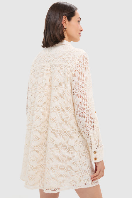 The Cream Lace Raya Dress