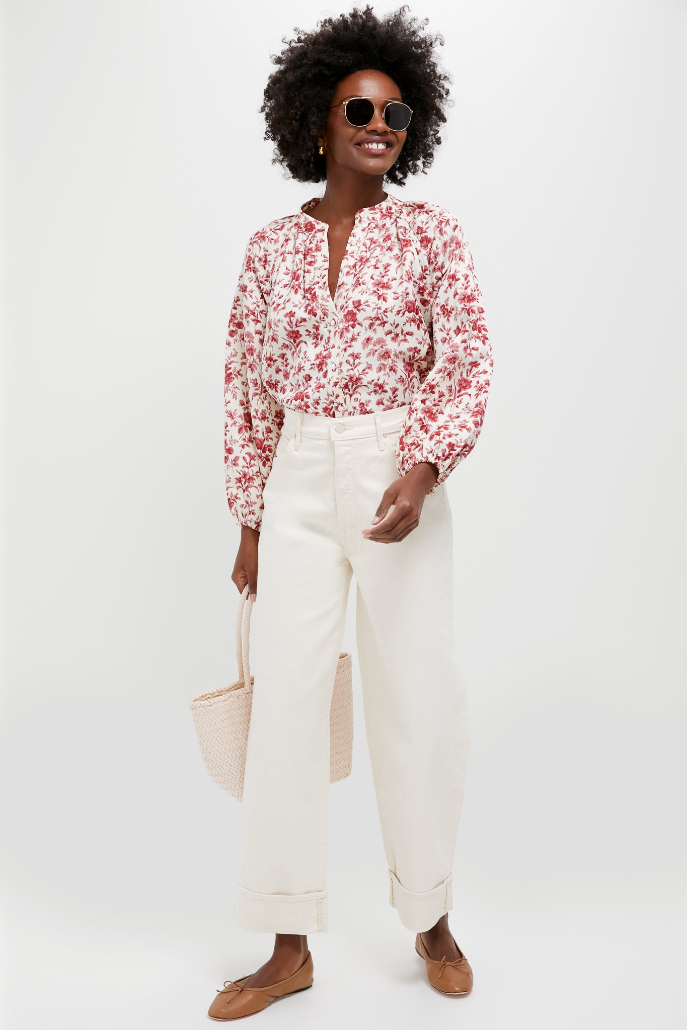 Pomegranate Bloom Sawyer Blouse