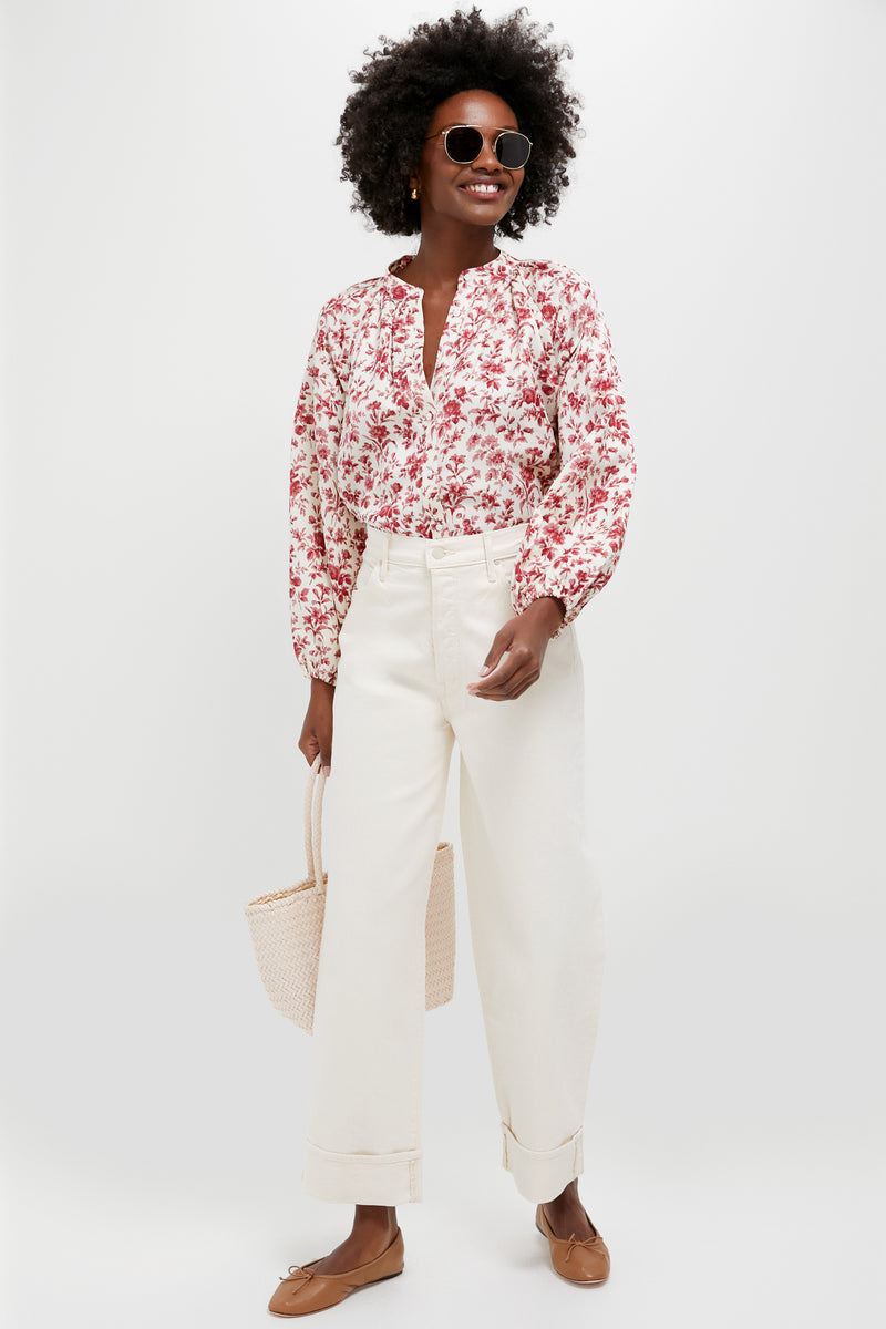 Pomegranate Bloom Sawyer Blouse