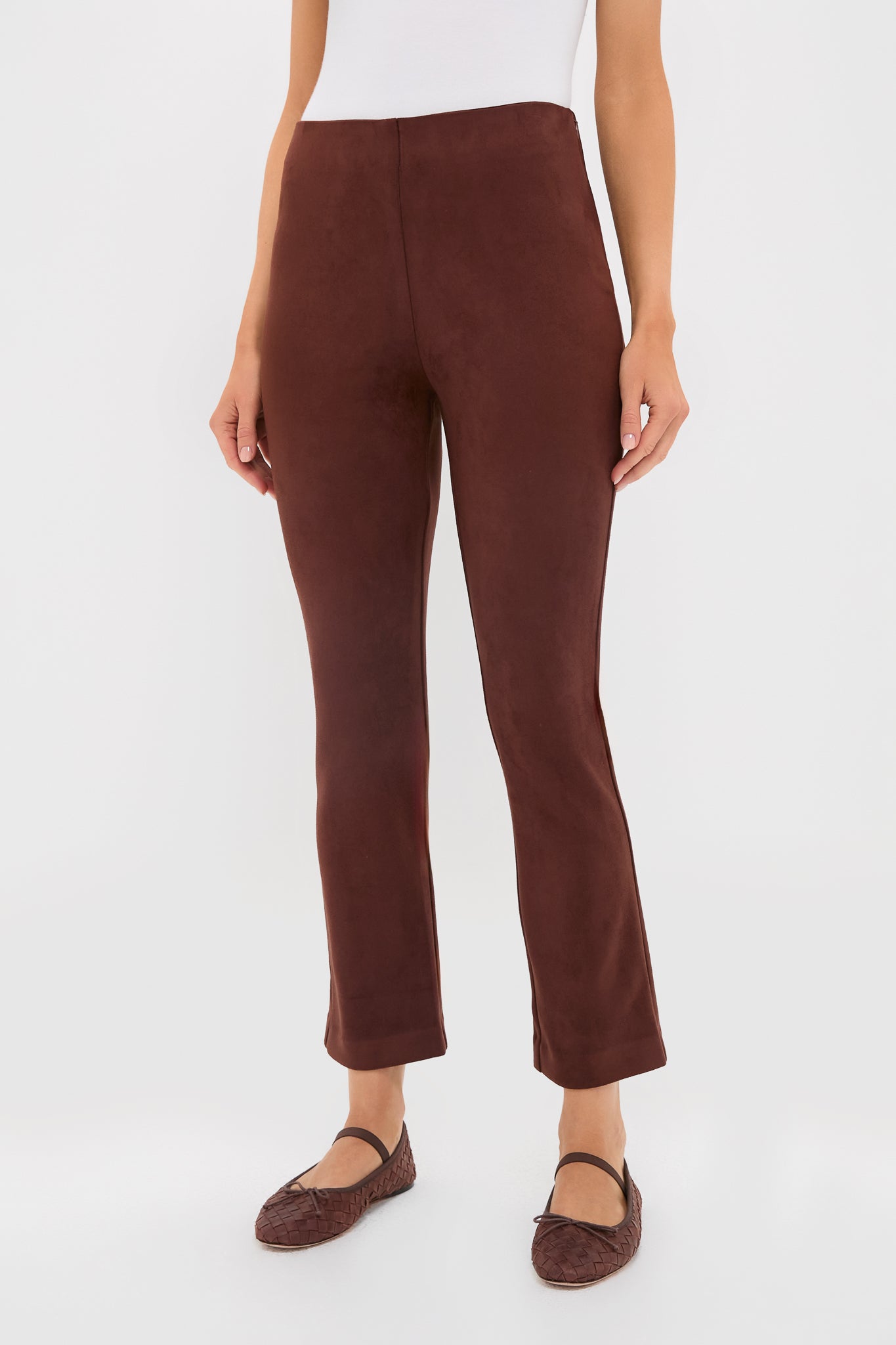 Deep Mocha Vegan Suede Ashford Pants | Tuckernuck