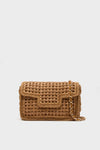 Tan Woven Crossbody