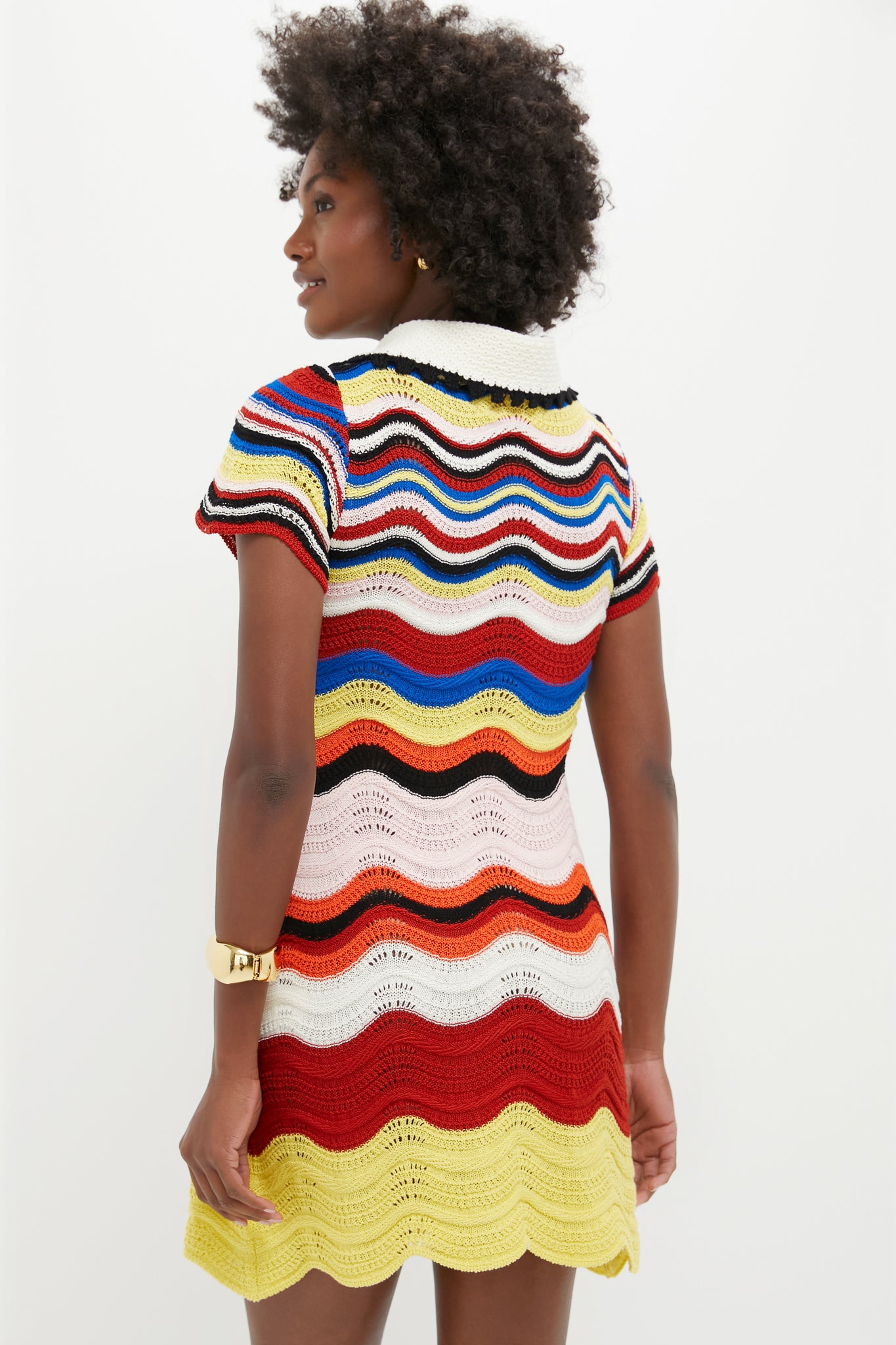 Multicolor Chevron Mini Dress