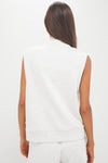 Ivory Marl Vicky Button Gilet