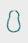 Exclusive Jumbo Chrysocolla Knotted Gemstone Necklace