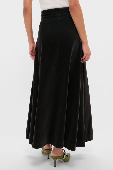Black Velvet Whitley Skirt