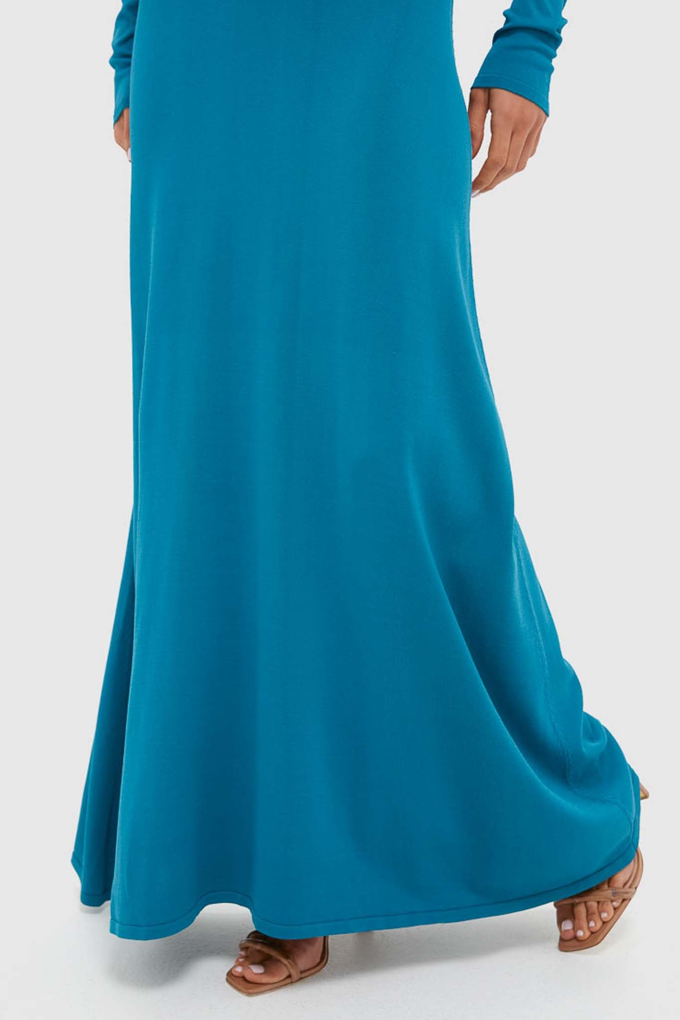 princess polly baby blue dress Lead Singer Taupe Turquoise Maxi Dress M main image 1