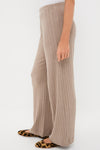 Beige Melange Pointelle Boxer Pants