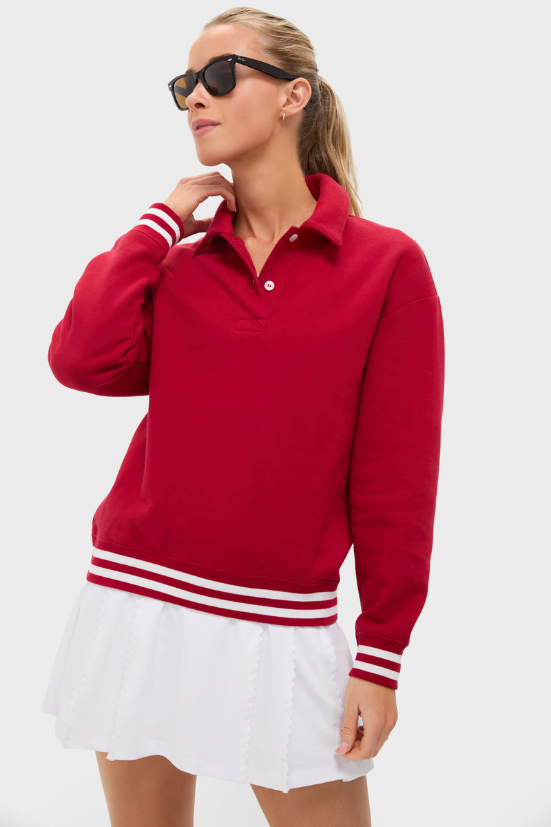 Red 100% Cotton Perry Pullover