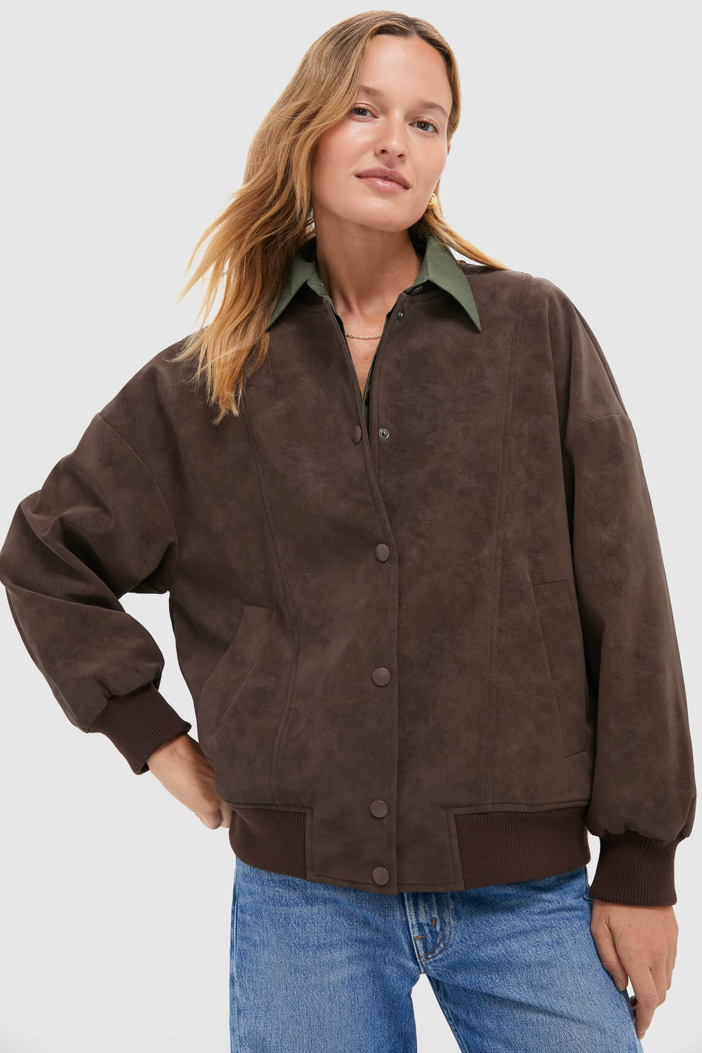 Chocolate Alfie Jacket | Line & Dot Chocolate Alfie Jacket | Line & Dot