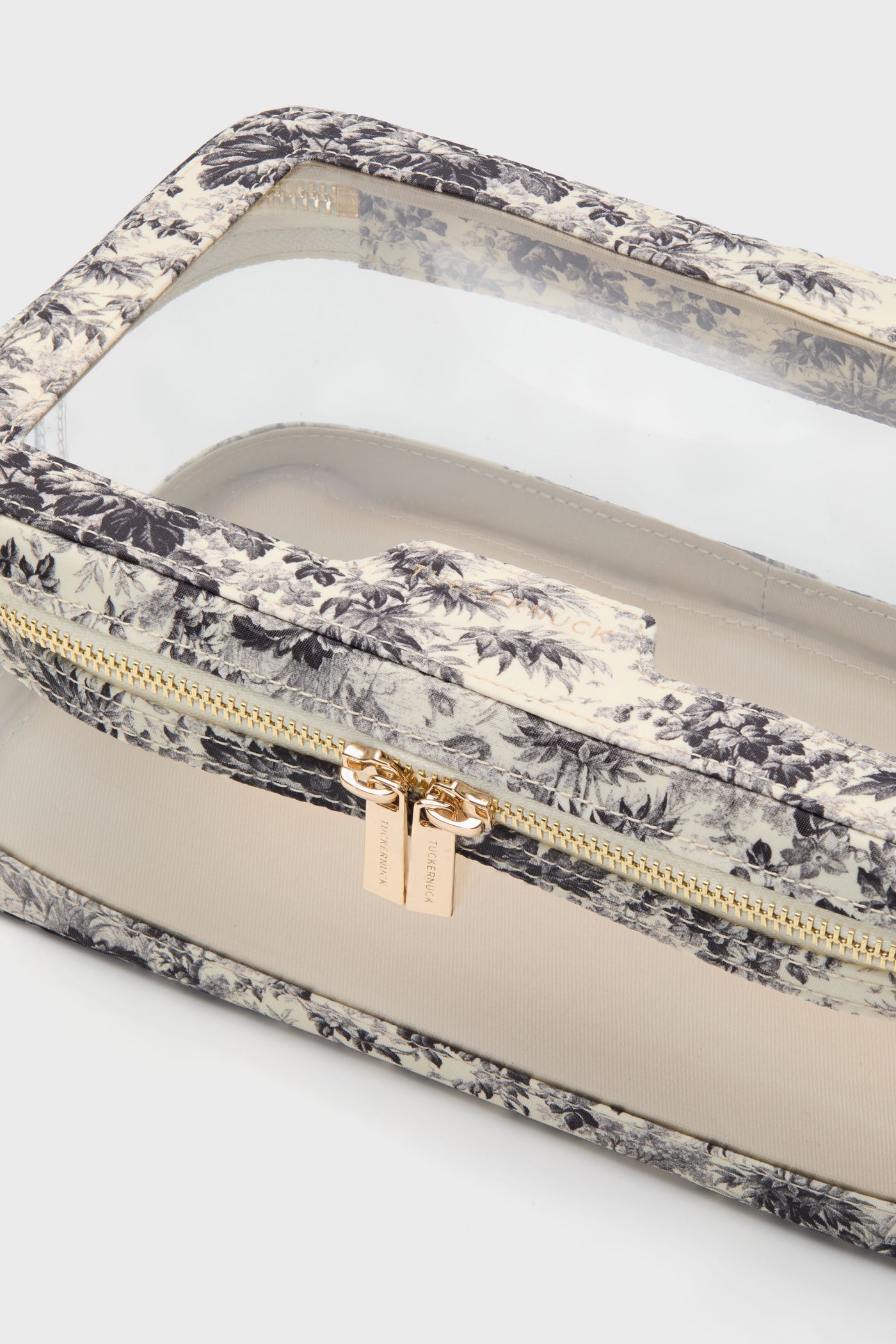 Noir Cypress Toile PVC Large Vanity Case