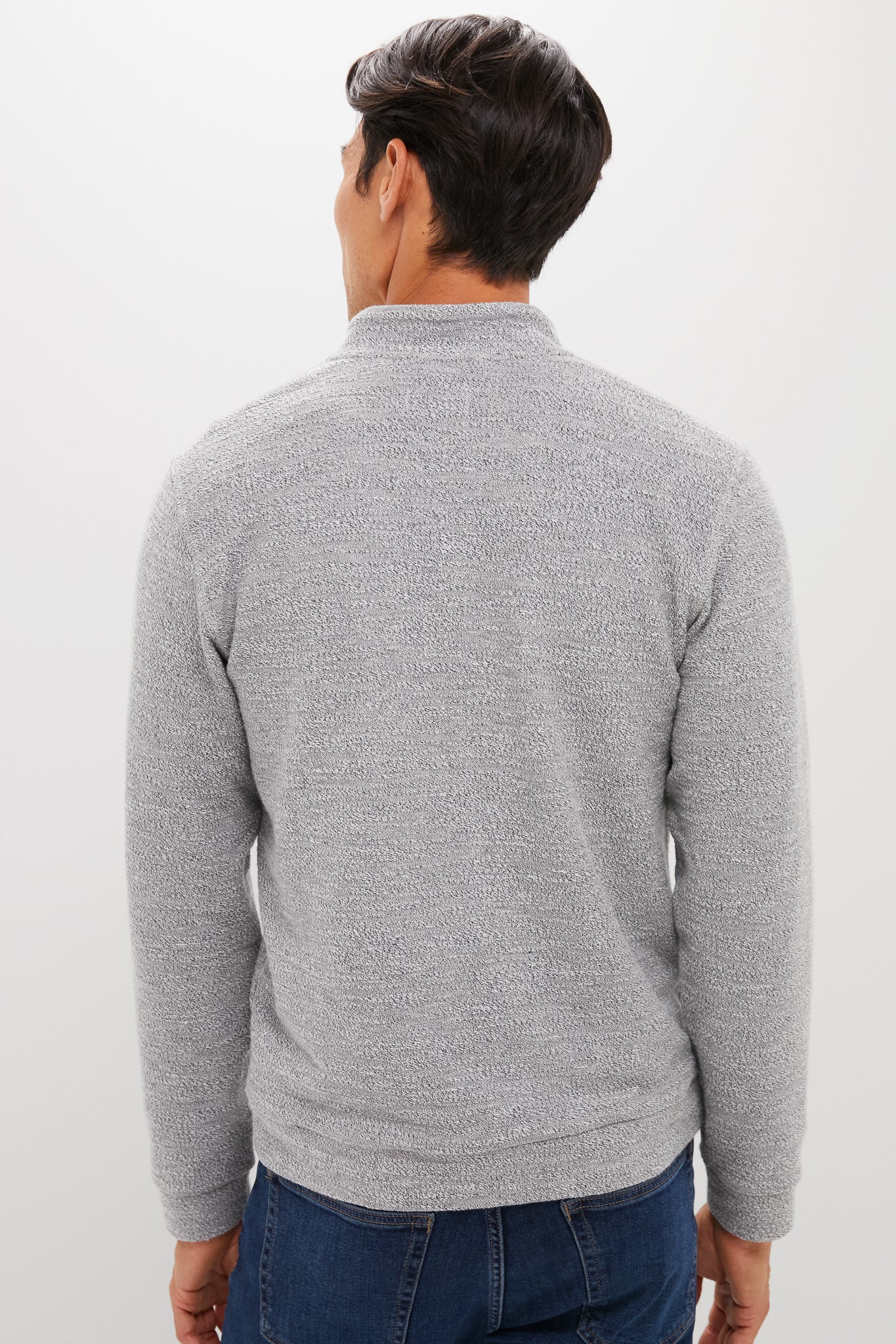 Gray Clayton Textured Pullover
