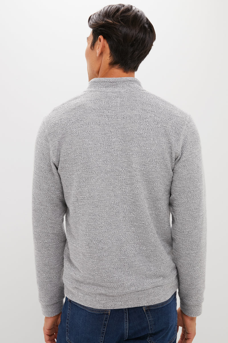 Gray Clayton Textured Pullover